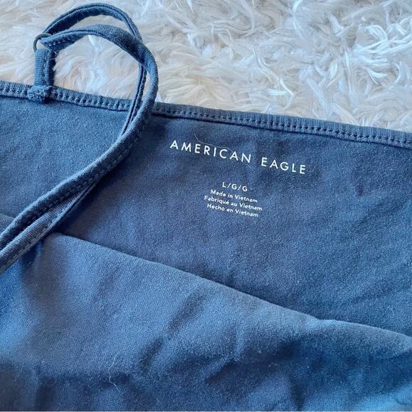 American Eagle spaghetti strap crop camisole tank top juniors size large L - Picture 2 of 5
